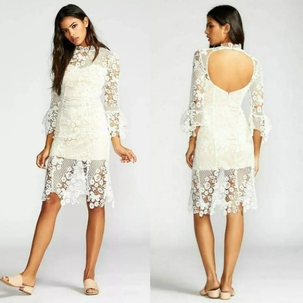 Free People La Spezia Dress Size Small High Neck Flared Uneven Hem NWOT